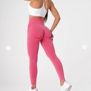 NVGTN Hot Pink Contour Seamless Leggings Size M